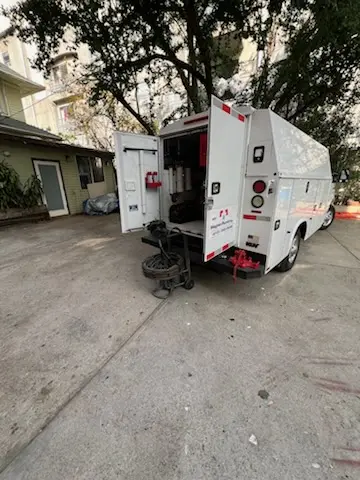 Magnet Plumbing service vehicle on-site for Slab Leak Repair in Harbor View Homes